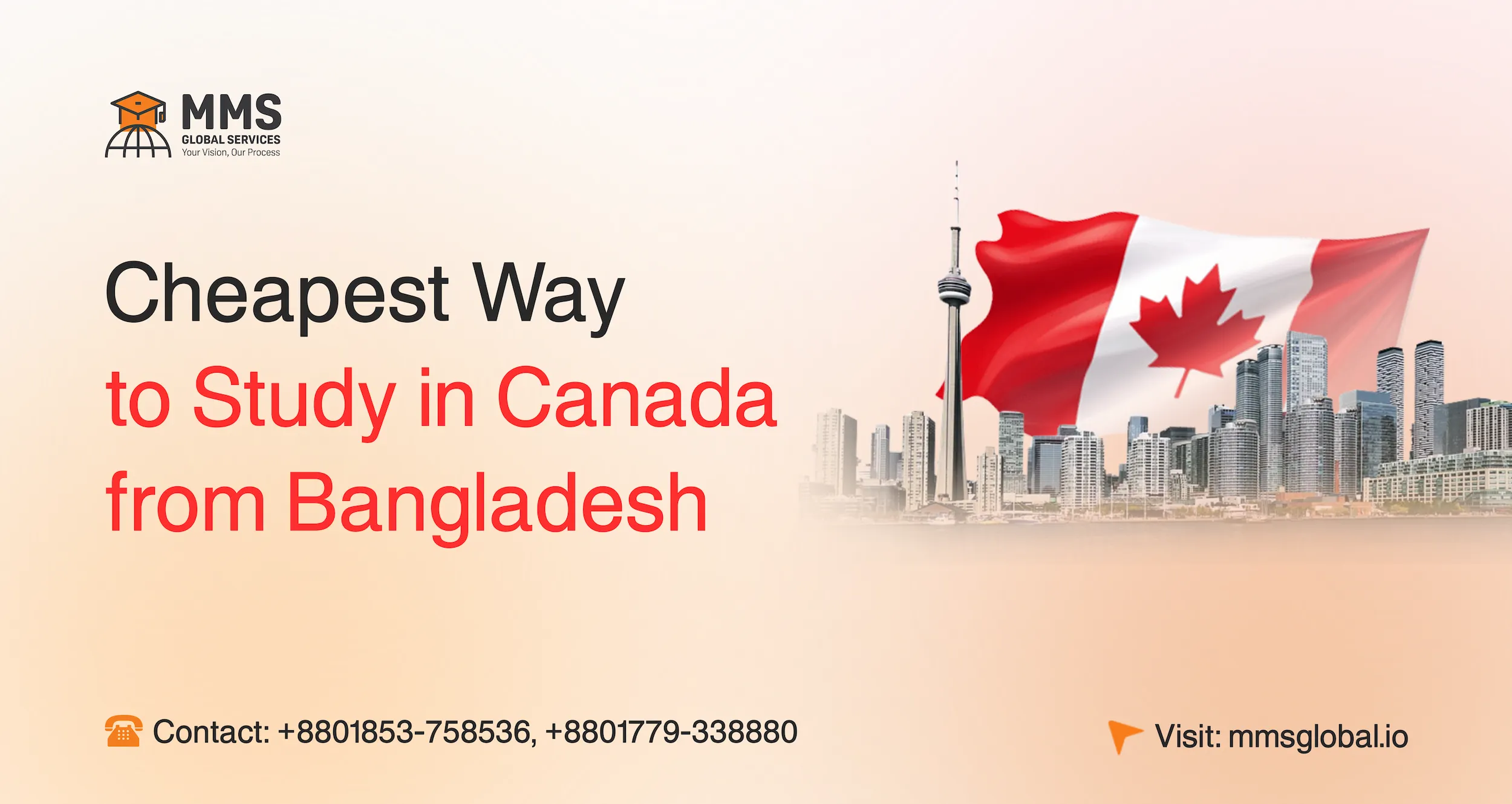 Cheapest Way To Study In Canada From Bangladesh Mms Global
